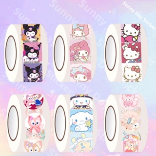 SANRIO สติกเกอร์ กันน้ํา ลายการ์ตูน Kuromi Hello Kitty น่ารัก สําหรับตกแต่งของเล่นเด็ก 200 ชิ้น