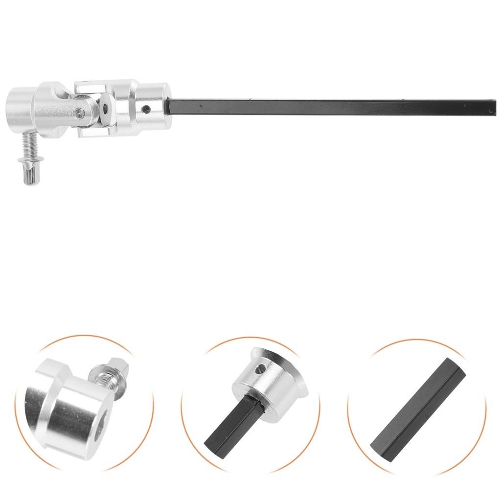 Double Step Connecting Rod Kick Drum Pedal Link Bar เปลี่ยนค้อนเครื่องมือชุดอุปกรณ์เสริมเหยียบ