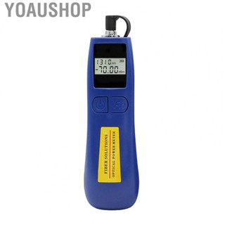 Yoaushop Optical Power Meter  Plug and Play Fiber Light Meter 850 1300 1310 1490 1550 1625 Low Energy Consumption  for