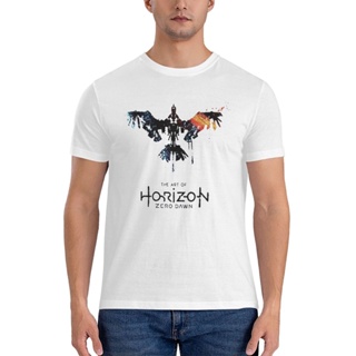 เสื้อยืด ผ้าฝ้าย พิมพ์ลาย Horizon Zero Dawn แฟชั่นสไตล์วินเทจ