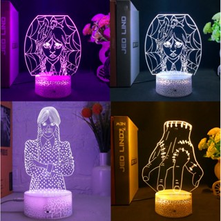 โคมไฟกลางคืน LED รูปฝ่ามือ 3d ชาร์จ USB สําหรับตกแต่งบ้าน