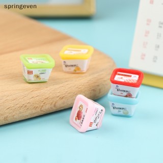 [springeven] ใหม่ พร้อมส่ง แก้วไอศกรีม ซันเดีย อาหารจิ๋ว 1/12 สําหรับบ้านตุ๊กตา 10 ชิ้น