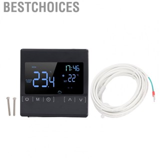 Bestchoices Programmable Digital Thermostat  Widely Used Touch Screen Home Thermostat Power Off Memory AC85V To 250V  for Sweat Steam Room