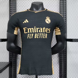 เสื้อกีฬาแขนสั้น ลายทีมฟุตบอล Real Madrid Two Guest Jersey S-XXL 23-24 ชุดเหย้า สําหรับผู้ชาย