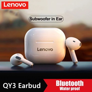 Lenovo QY3 TWS หูฟังบลูทูธไร้สาย HD สเตอริโอ ลดเสียงรบกวน พร้อมไมโครโฟน