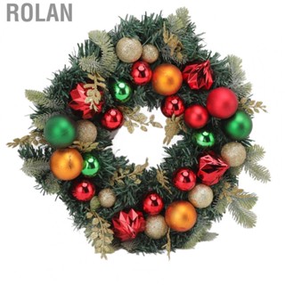 Rolan Christmas Wreath  No Fading Widely Used Indoor Christmas Wreath Colorful Balls  for Decorations