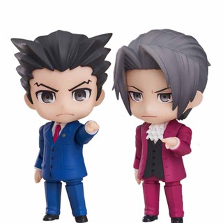 ฟิกเกอร์โมเดลฟิกเกอร์ Phoenix Wright Miles Edgeworth Ace Attorney 1761 1762 ขยับข้อต่อได้ สําหรับครอบครัว