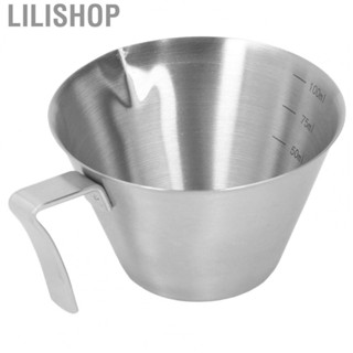 Lilishop Coffee Measuring Cup Stainless Steel 100 ML Scale Measurer Tool for    Drink Measuring Cup