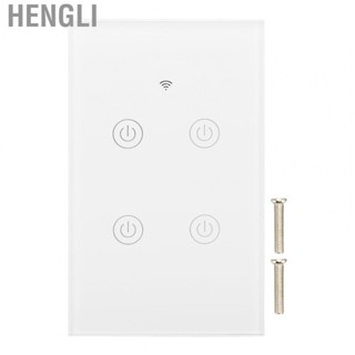 Hengli Voice Control Timed Use APP Control 4 Gang Wall Switch NEW