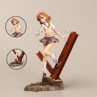 โมเดลฟิกเกอร์ PVC อนิเมะ Toaru Majut u no Index Misaka Mikoto ขนาด 25 ซม. ของเล่น ของสะสม สําหรับเก็บสะสม