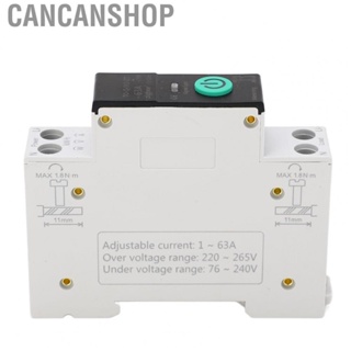 Cancanshop Smart Circuit Breaker  3 Timing Modes Color Light Multi Protection Intelligent Switch Circuit Breaker 90‑240V  for Office Building