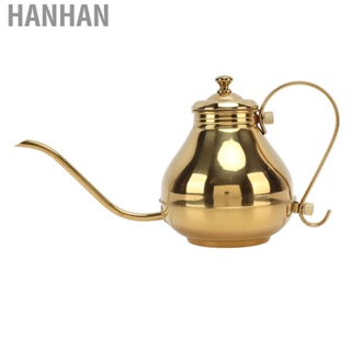 Hanhan Coffee Drip Kettle  Stainless Steel Gold Small Coffee  Pot  for Kung Fu