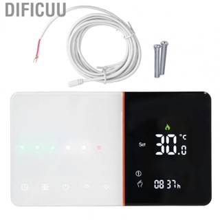 Dificuu Smart Thermostat LCD Screen 95‑240V Smart Temperature Controller with Connecting Wire for Office