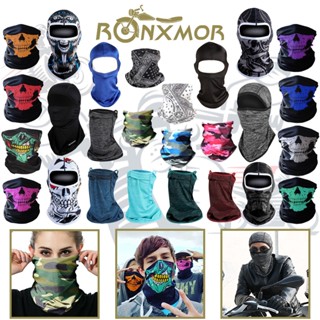 Ronxmor หน้ากาก ผ้าเรยอน กันแดด กันฝุ่น ระบายอากาศ สําหรับขี่รถจักรยานยนต์ เดินป่า กลางแจ้ง ทุกเพศ