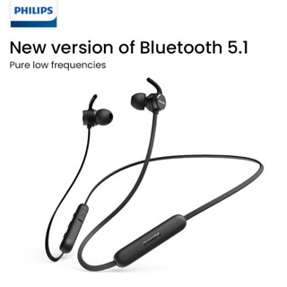 Philips TAE1205BK/00 ชุดหูฟังบลูทูธไร้สาย ลดเสียงรบกวน สําหรับเล่นกีฬา