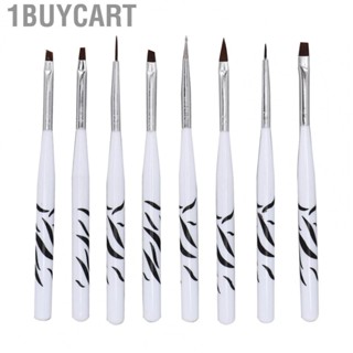 1buycart 8x Nail Art Brush Set Nail Nail Painting  Liner Brush For Artist Beginner