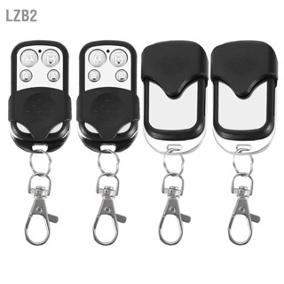 LZB2 4 pcs Universal Cloning รีโมทคอนโทรลไร้สาย Key Fob สำหรับประตูโรงรถประตู 433.92mhz