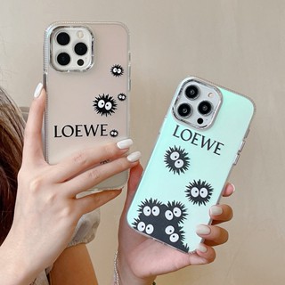 เคสป้องกันโทรศัพท์มือถือ ลายเลเซอร์ สองด้าน สีเงิน สําหรับ iPhone 11 14 12 13 Pro Max