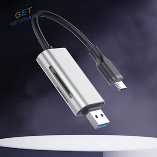 [Getdouble.th] 2 In 1 อะแดปเตอร์การ์ดหน่วยความจํา USB Type-C 2TB แบบพกพา สําหรับแล็ปท็อป [Getdouble.th]