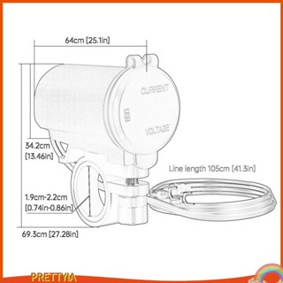 [PrettyiaTH] อุปกรณ์ชาร์จ USB DC12-24V สําหรับรถจักรยานยนต์ ATV SUV เรือทะเล