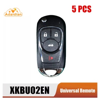 รีโมตกุญแจรถยนต์ 4 ปุ่ม สําหรับ Xhorse XKBU02EN Buick Style VVDI 5 ชิ้น ต่อล็อต