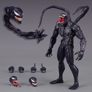 โมเดลสัญลักษณ์ Venom Marvel Spiderman Venom ขยับข้อต่อได้ ของเล่นสําหรับเด็ก