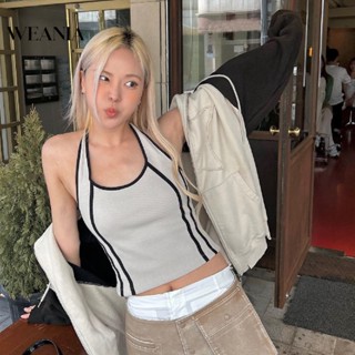 Weania เสื้อกล้ามแขนกุด คล้องคอ เหมาะกับเล่นกีฬากลางแจ้ง สําหรับผู้หญิง