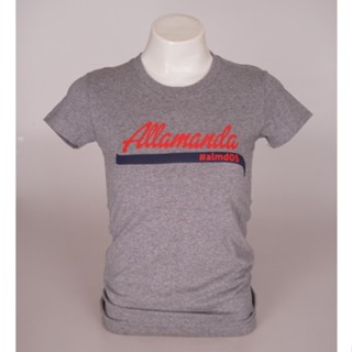 J04 เสื้อยืด Allamanda สีเทาทอปดาย คอกลม ทรงเข้ารูป รวมลาย สินค้าของแท้S-5XL