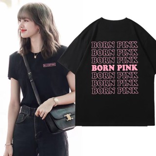 Youth has you 2lisa with BLACK PINK Jin Zhini loose short sleeve T-shirt female fans should aid clothes tide