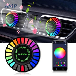 ⚡READYSTOCK⚡1X Car Air Freshener with LED Atmosphere Fragrance RGB Strip Sound Control Light