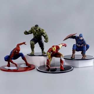 โมเดลฟิกเกอร์ Avengers Iron Man Spider-Man Captain America Giant Venom เหมาะกับผู้ชาย สําหรับตกแต่ง