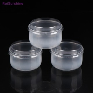 Ruisurshine ใหม่ ถ้วยพุดดิ้ง แบบใส พร้อมฝาปิด สไตล์ญี่ปุ่น สําหรับทําพุดดิ้ง คาราเมล 10 ชุด