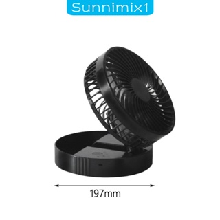 [Sunnimix1] พัด แบบพับได้ 360° พัดลมตั้งโต๊ะ USB ปรับได้ สําหรับตั้งแคมป์ เดินทาง