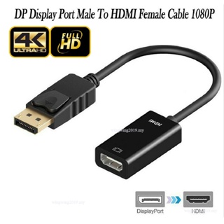 อะแดปเตอร์แปลงสายเคเบิ้ล พอร์ตแสดงผล เป็น HDMI DP เป็น HDMI 1080P สําหรับ PC TV โปรเจคเตอร์ แล็ปท็อป 4K*2K