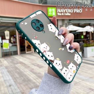 เคสมือถือ แบบแข็ง ขอบซิลิโคน ลายการ์ตูนแมวน่ารัก กันกระแทก สําหรับ Xiaomi Mi POCO F2 Pro Redmi K30 Pro POCO X2 POCO F2