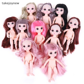 [takejoynew] ตุ๊กตาเปลือยผม ข้อต่อขยับได้ ขนาดเล็ก 16 ซม. 13 ชิ้น สีชมพู สีเงิน
 Klb