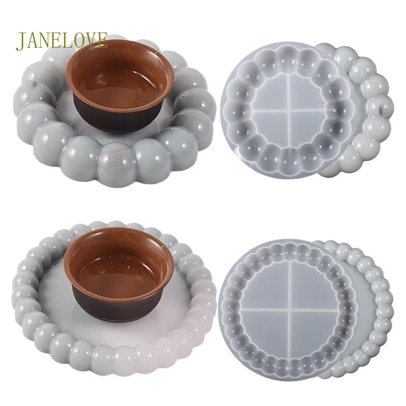 Jlove แม่พิมพ์ซิลิโคนเรซิ่น สําหรับรองแก้ว DIY