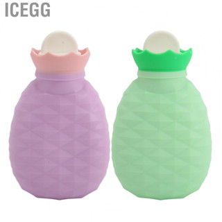 Icegg Hot Water Bag  Soft Portable Winter Bottle Safe Silicone for Men Women Home