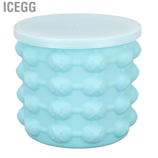 Icegg Silicone Ice Maker Bucket  Keep Cold Round Portable Mould for Friends Picnics