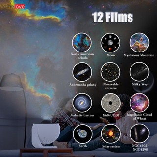 Starry Sky Projector Night Light โรแมนติก Space Projector Light ห้องนอนบรรยากาศโคมไฟเด็ก Night Light ของขวัญเด็ก homelove