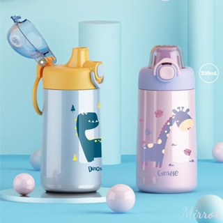 350ml แบบพกพามินิถ้วยกระติกน้ำร้อน Bpa ฟรีขวดน้ำการ์ตูนน่ารักสำหรับเด็ก 304 สแตนเลสถ้วยฉนวนขวดน้ำนักเรียน M