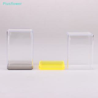 &lt;Plusflower&gt; กล่องเก็บโมเดลฟิกเกอร์ แบบใส ทรงสี่เหลี่ยม DIY สําหรับเด็ก ลดราคา