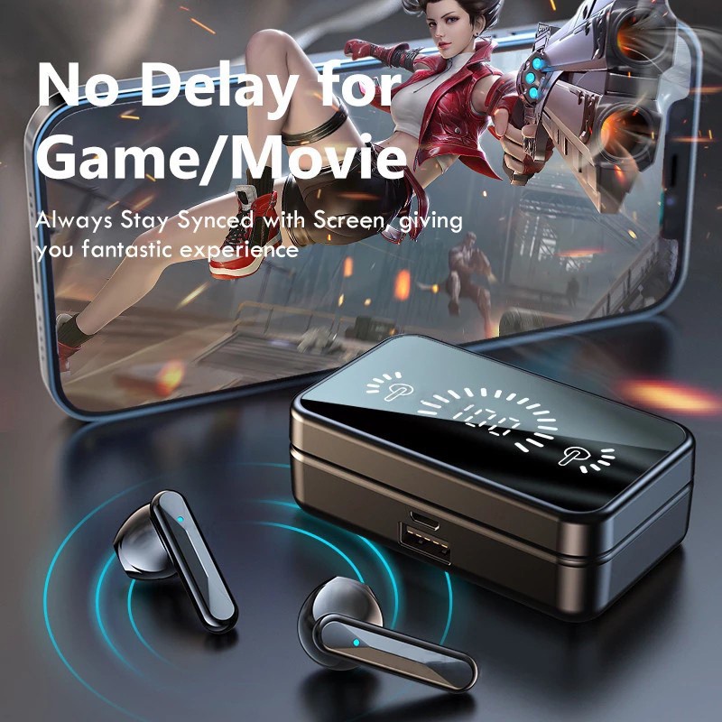 หูฟังบลูทูธ S20 TWS พร้อมไมโครโฟน กันน้ํา สําหรับ Xiaomi iOS 2000mAh