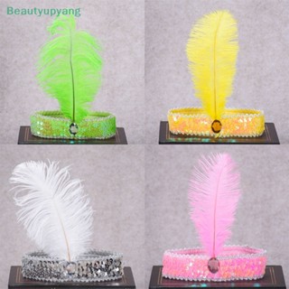 [Beautyupyang] ที่คาดศีรษะ ประดับเลื่อม ขนนกน่ารัก เครื่องแต่งกาย