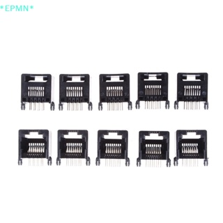 Epmn&gt; แจ็คเชื่อมต่อเครือข่าย PCB RJ11 RJ45 8P8C 10 ชิ้น