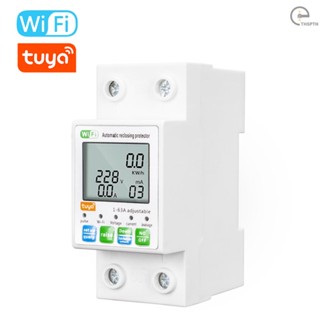 Tuya เครื่องวัดแรงดันไฟฟ้าอัจฉริยะ WiFi หน้าจอ LCD อเนกประสงค์ ตั้งค่าได้