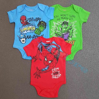 ลดราคา ชุดบอดี้สูท ลาย Marvel Onesies หรือ Batman Onesies Spiderman Onesies Hulk Onesies Marvel 8WOK สําหรับเด็กทารก