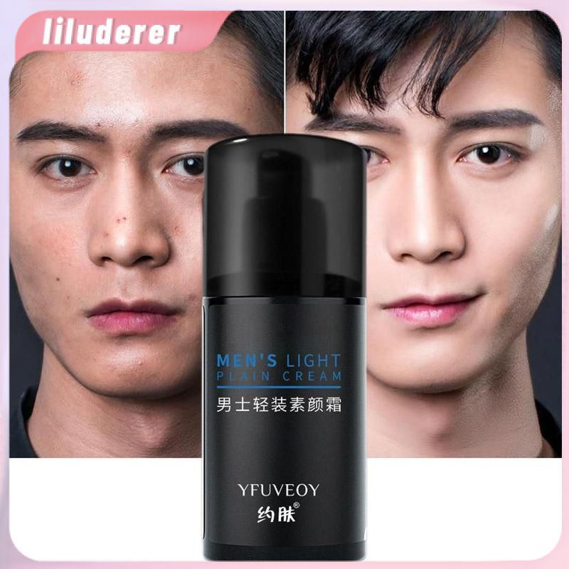 ใหม่ 50g Men's Bb Cream Face Cream Light แต่งหน้าคอนซีลเลอร์สิวพิมพ์ผิวกระจ่างใส Foundation Liquid แต่งหน้า HO