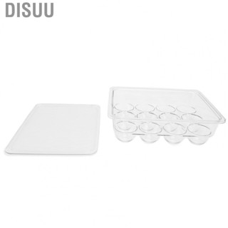 Disuu 12 Egg Holder Boxes Tray Storage Box Eggs  Container Plastic Case