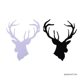 สติกเกอร์ POP Deer for Head PET สําหรับติดตกแต่งรถยนต์ หน้าต่าง ประตูรถยนต์